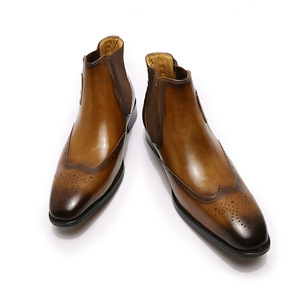 Les dernières chaussures habillées en cuir de vache véritable sont de haute qualité et conviennent à la fois aux occasions professionnelles et sociales. - Product Image 2