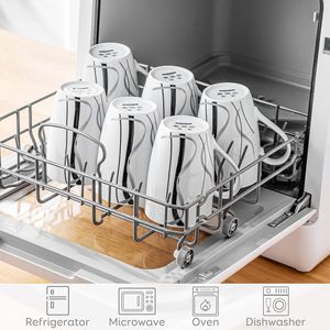 Large-capacity white ceramic coffee <b>cup</b> 6-piece set 470ml household high-value <b>tableware</b> mark <b>water</b> <b>cup</b> - Product Image 5