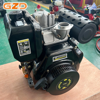 Moteur diesel Changfa 186F à injection directe, monocylindre vertical, 3600 tr/min, 6,5 kW, homologué CE pour groupes électrogènes