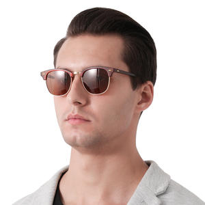 Lunettes de soleil polarisées Conchen UV400, monture demi-cerclée rétro, verres TAC, pour la pêche, les voyages, la conduite, protection solaire - Product Image 3