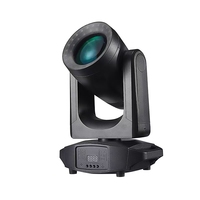 Projecteur LED mobile MOKE 150W blanc, 7 couleurs, 7 gobos, 18 prismes, 24 bandes LED, DMX512 14CH pour discothèque, karaoké, soirée