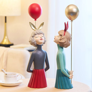 Figurines de filles modernes et douces de style nordique, art en résine, décoration de mariage, d'anniversaire, de maison, accessoires, cadeau de fée, décoration de <span class=keywords><strong>table</strong></span> - Product Image 6