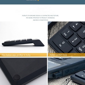 Teclado Numérico Inalámbrico de 18 Teclas y Ratón Combinados de 2.4G, Mini Teclado Numérico Inalámbrico para Contabilidad Financiera - Product Image 6