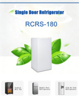 Réfrigérateur blanc à porte simple pour usage domestique et de bureau, économie d'énergie, 180L, petit réfrigérateur vertical de table, mini-réfrigérateur de table à vendre