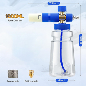 Nettoyeur haute pression bleu lavage de <span class=keywords><strong>voiture</strong></span> nettoyage <span class=keywords><strong>mousse</strong></span> canon 1/4 connecteur rapide <span class=keywords><strong>mousse</strong></span> réglable adapté à divers scénarios de lavage de <span class=keywords><strong>voiture</strong></span> - Product Image 3