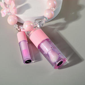 Großpackung Veganer Feuchtigkeitsspendender Farbwechselnder Glänzender Lippenöl mit Armband Veganer Lipgloss Plumper Fruchtgeschmack Lipgloss mit Schlüsselanhänger - Product Image 6