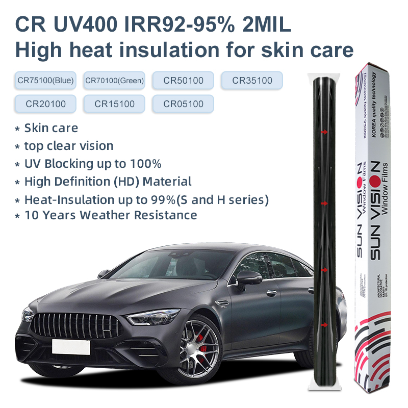 CR UV400 IRR92-95% 2MIL High heat insulation for skin care