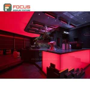 ชั้นวางสินค้ากาแฟแบบกะทัดรัด แผงไม้ระแนงสำหรับโชว์ขนมบิสกิต ชั้นวางโชว์สินค้าจากร้านค้าขายกาแฟ - Product Image 1