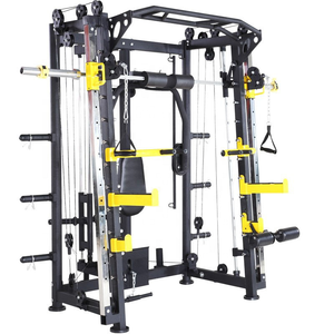 Equipo <span class=keywords><strong>de</strong></span> <span class=keywords><strong>Gimnasio</strong></span> Profesional en Oferta, Multi Fitness Power Rack Usado con Máquina Smith - Product Image 3