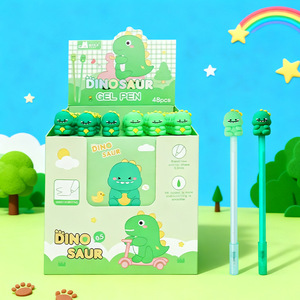 Dinosaur Gel <b>Pen</b> 0.5mm Soft Rubber Kids Office School Stationery Writing Tool - Product Image 1