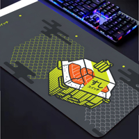 Tapis de souris de jeu Kawaii tapis de souris gris clavier mécanique tapis de bureau tapis d'ordinateur portable tapis de souris 90x40cm