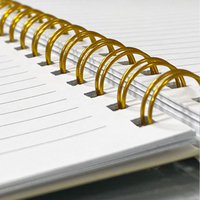 Journal scolaire en gros A5 200 pages cahier à spirale personnalisé minimaliste à vendre