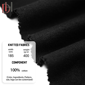 Chất Lượng Cao 400gsm Bông Áo Vải Thân Thiện Với Môi Nặng Tùy Chỉnh Mật Độ Đồng Bằng Sợi Ngang Tráng Terry Vải - Product Image 2