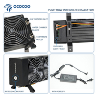 OCOCOO tout-en-un 360 CPU refroidi à l'eau carte graphique refroidisseur pompe radiateur Kit bricolage aluminium dissipateur thermique roulement à billes boîtier d'ordinateur