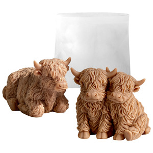 Molde para Velas con Forma <span class=keywords><strong>de</strong></span> <span class=keywords><strong>Vaca</strong></span> Highland, Molde 3D para Velas <span class=keywords><strong>de</strong></span> <span class=keywords><strong>Vaca</strong></span>, Adecuado para Hacer Velas, Decoración <span class=keywords><strong>de</strong></span> Pasteles <span class=keywords><strong>de</strong></span> <span class=keywords><strong>Fondant</strong></span> y Chocolate, Resina Epoxi - Product Image 1