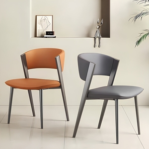 Schienale alto Hotel ristorante Designer in metallo italiano pelle nordica all'aperto sedie <span class=keywords><strong>da</strong></span> <span class=keywords><strong>pranzo</strong></span> di lusso moderno per tavolo e sedia - Product Image 1