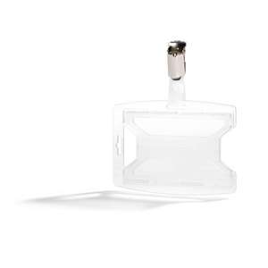 Durable-8961-19 ReXycle®Porte-badge avec clip pour 1 carte, transparent - EAN 4005546739960 BADGES BADGE HOLDERS - Product Image 1