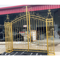 Latar belakang besi pernikahan kualitas terbaik pintu besi tempa latar belakang logam luar ruangan untuk dekorasi pernikahan atau acara