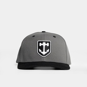 Gorras Personalizadas de Dos Tonos con Estructura de 6 Paneles, Acrílico, Logotipo Bordado en 3D, Visera Curva, Cierre a Presión - Product Image 1