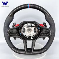 Harga Grosir untuk BMW E90 E91 E92 E93 M3 E82 E81 E87 E88 E70 E71 Setir Kulit Berlubang Serat Karbon Plug and Play