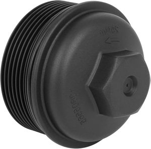 車用オイルフィルターキャップカバー12605565オイルキャップ交換用ビュイックシボレー用GMCブラック1個 - Product Image 1