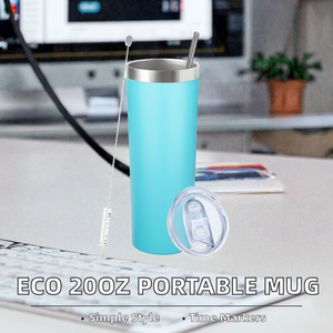Custom Eco-Friendly Modern Luxury Small Laser Engraved Colorful Powder Coated Stainless Steel Vacuum Insulated Spoon 20oz - Product Image 2