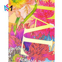 Carnet de croquis artistique à couverture rigide personnalisée de qualité supérieure, logo en relief doré, fabricant OEM pour l'illustration de fleurs botaniques