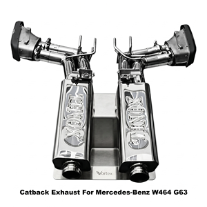 Vortex ท่อไอเสียด้านข้างทำจากสเตนเลสสตีลคาร์บอนสำหรับ Mercedes-Benz W464ปรับแต่ง G63 - Product Image 1