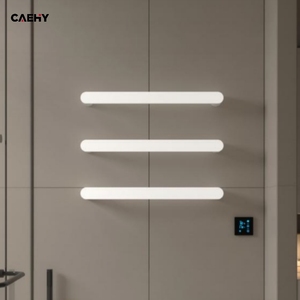 <span class=keywords><strong>Support</strong></span> de rangement de serviettes électriques intelligentes minimalistes haut de gamme séchoir chauffant en Fiber de carbone dissimulé pour application de salle de bain d'hôtels - Product Image 5