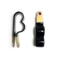Abrazaderas en P de Acero Galvanizado Duraderas con Revestimiento de PVC Termoplástico y Cojín de Goma Aislante, Clips de Fijación para Ensamblaje de Cables