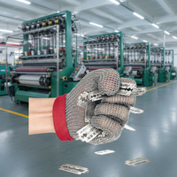 Gants anti-coupure haute performance en maille métallique pour l'industrie textile et papetière