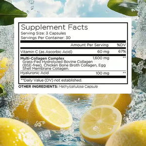 Las cápsulas de colágeno más vendidas apoyan la piel, el cabello, los huesos y las articulaciones, la salud, la belleza avanzada, la nutrición con vitamina C - Product Image 2