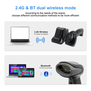 เครื่องสแกนบาร์โค้ดไร้สาย Luckydoor K-622BT 2 มิติ เชื่อมต่อผ่านบลูทูธ 2.4G เครื่องสแกนคิวอาร์โค้ดขนาดเล็ก - Product Image 4