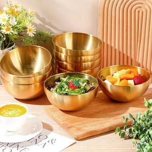 Sang Trọng Vàng 15Cm 5.9Inch Nhà Bếp Prep Phục Vụ Bát Cho Nướng Hàn Quốc Phở Bát Bát Thép Không Gỉ Salad Trộn Bát Bộ - Product Image 3