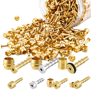 Conector de Manguera de Freno Hidráulico de Aleación de Aluminio de 7mm con Inserto de Oliva para Tubo de Aceite de Freno de Disco de Bicicleta - Product Image 1