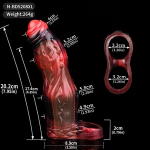 Funda para Pene NNSX XL con Partículas, Funda Alargadora de Pene con Anillo para el Pene, Extensor de Pene Monster, Juguete Sexual para Adultos - Product Image 2