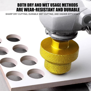Brazed chùa khoan bit M10 M14 brazed kim cương tháp khoan gạch đá tấm khoan reaming tích hợp bit kim cương công cụ - Product Image 6