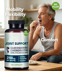 JOENT <span class=keywords><strong>Glucosamine</strong></span> Chondroïtine <span class=keywords><strong>Sulfate</strong></span> 120 Capsules Vitamines Soutien Articulaire avec Bénéfices pour l'Énergie et la Croissance des Cheveux - Product Image 1