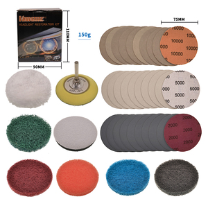 Kit <span class=keywords><strong>de</strong></span> 39 Piezas <span class=keywords><strong>de</strong></span> Papel <span class=keywords><strong>de</strong></span> <span class=keywords><strong>Lija</strong></span> Flocado <span class=keywords><strong>de</strong></span> 3 Pulgadas <span class=keywords><strong>para</strong></span> Pulir Faros <span class=keywords><strong>de</strong></span> Coche, Restauración <span class=keywords><strong>de</strong></span> Faros, Cuidado del Automóvil, Limpieza <span class=keywords><strong>de</strong></span> Faros - Product Image 2