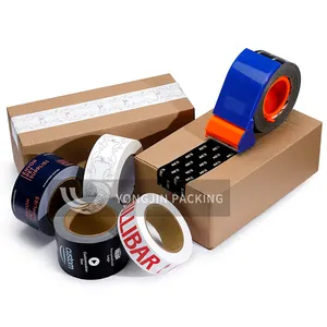 Printed Packing Tape Eco Friendly Custom Logo Printed Self Adhesive Kraft Paper Tape Packing Tape