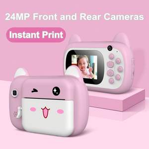 Impresora de Fotos Recargable para Niños de 2.4 Pulgadas, Impresora Térmica de Códigos de Barras, Mini Impresora de Bolsillo con Interfaz USB, Estilo Blanco y Negro - Product Image 4