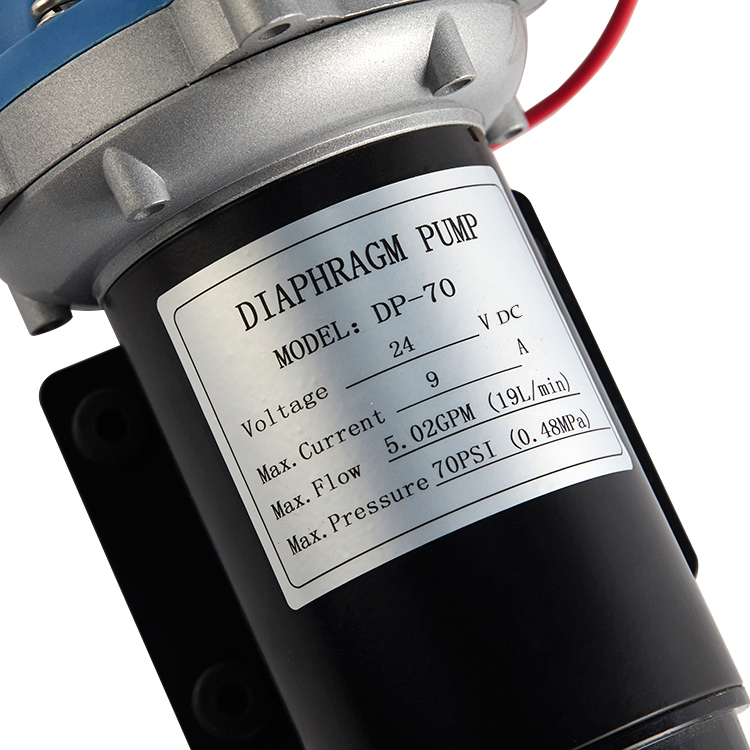 DP-70 High Pressure Pump 70psi 19L/min Water Pump 12v / 24V Dc Mini Electric Diaphragm Pump for Car Washing RV RO Road Roller · image 5