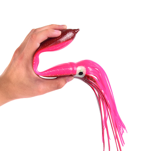 Leurre souple en PVC pour calamar, appât nageur pour poisson-chat, marlin, leurre artificiel de surface, leurre souple tubulaire pour pêche au bar en eau douce et salée - Product Image 2