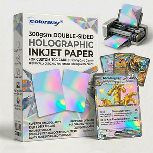 Papel Holográfico Profesional de Doble Cara de 300 g/m², Colorway 2026, para Tarjetas Coleccionables, de Intercambio y de Juego Personalizadas - Product Image 1