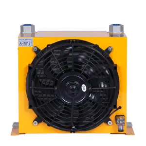 AH1012T Heat Exchanger Plate Aluminum Radiator Hydraulic System Air Oil Cooler With Fan Industrial AC220/380 DC12/24