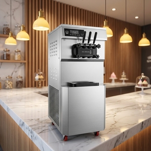 Máquina de <span class=keywords><strong>Helados</strong></span> Comercial de Acero Inoxidable con Capacidad de 58L/H para Frutas, Leche, Nueces y Maíz - Product Image 4