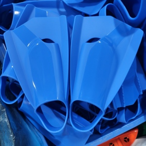 Palmes de plongée en fibre de verre enduite professionnelles pour la plongée libre, unisexes, à lame longue, pour la plongée avec tuba, la pêche sous-marine, la natation - Product Image 1