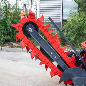 Htc-24 Hydraulic Trencher <b>Machine</b> Mini <b>Walk</b>-behind Crawler Chain - Product Image 6