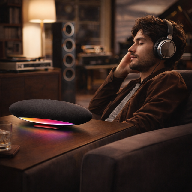 Hi-Fi High-End Speaker for Home Parties with Colorful Fabric Design & Multi-Function Features