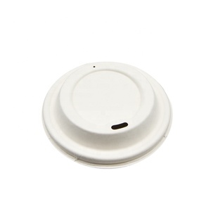 LOKYO 80 millimetri eco-friendly compostabili biodegradabile tazza coperchi da asporto usa e getta di carta di pasta di coperchio della tazza di caffè - Product Image 3
